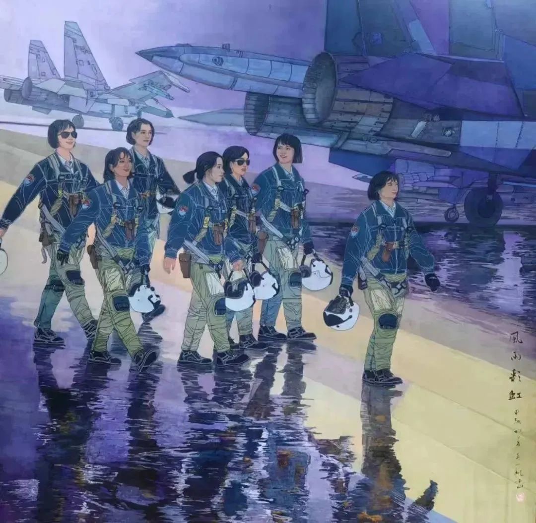 军旅画家王一帆以艺术之名向军人们致敬 图2