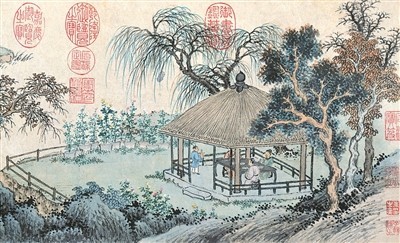 诗画催菊（读画） 图1