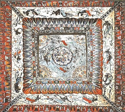 藻井华章：莲花飞天与大唐气象 图1