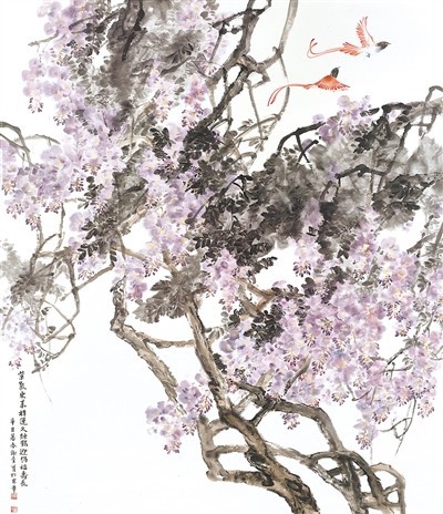 花鸟画展览：姹紫嫣红 生机盎然 第 3 张